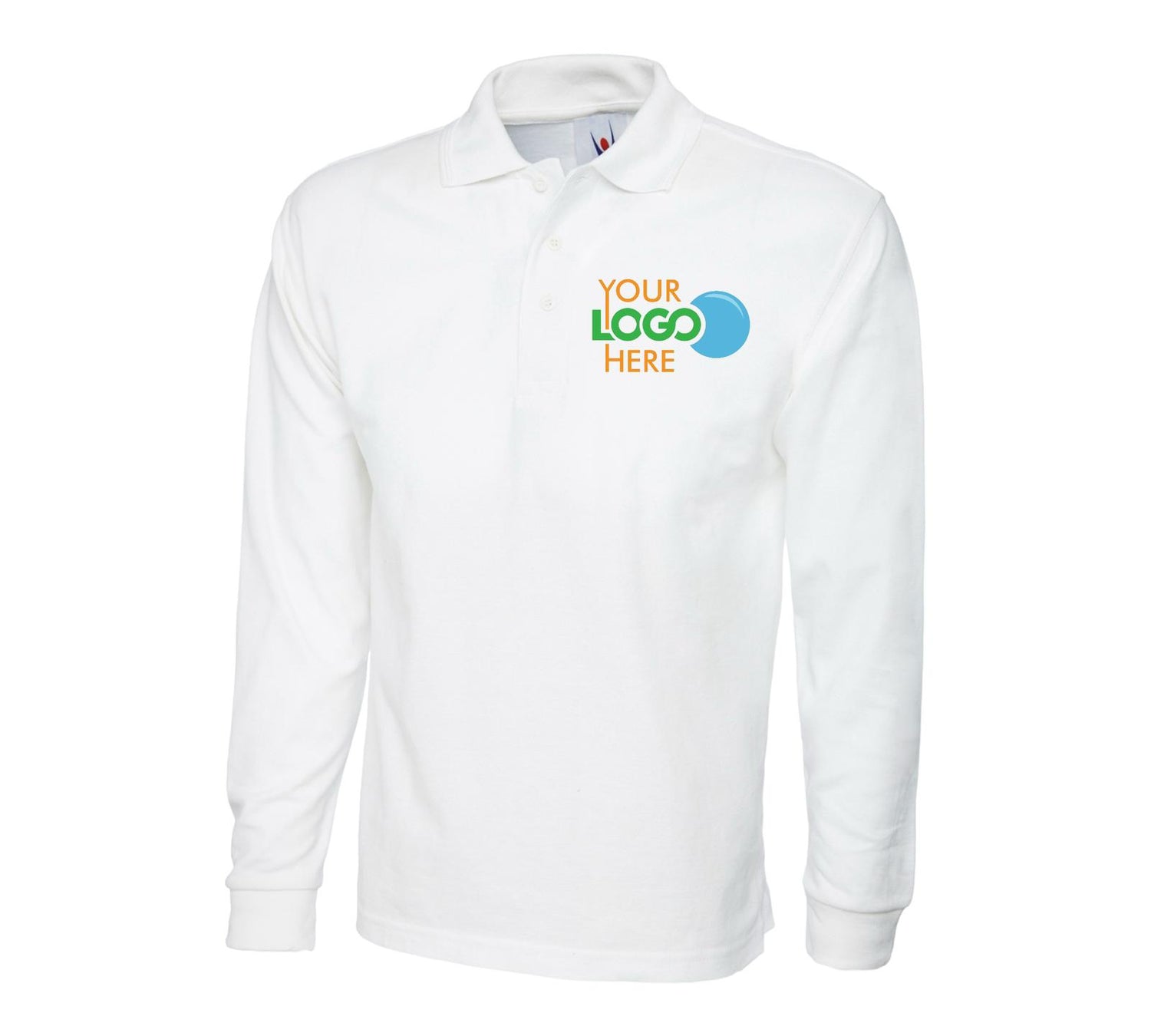 Personalised Custom Printed Long sleeve Polo shirt