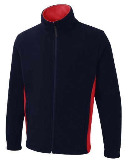 Full Zip Fleece Jacket Two Tone