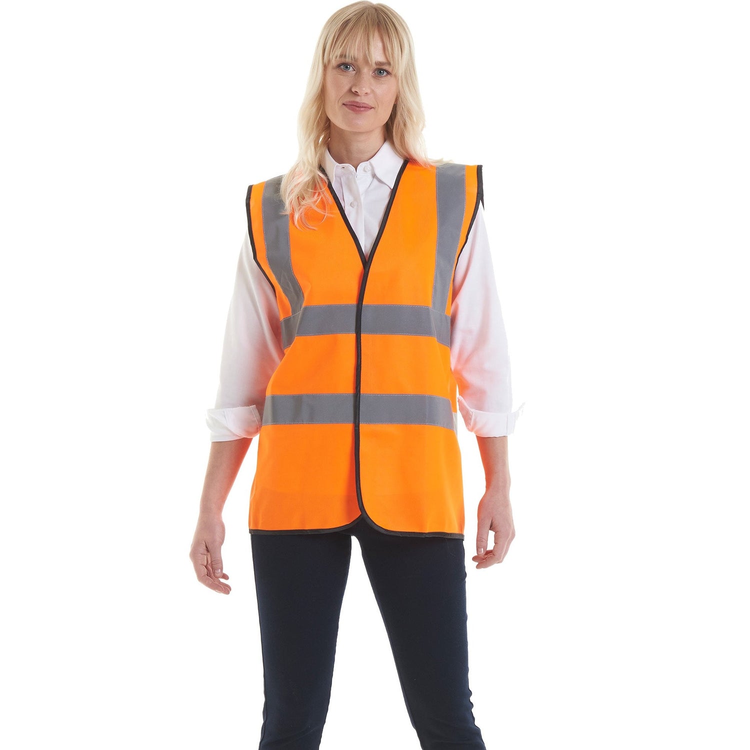 PLAIN Hi Vis Sleeveless Safety Waist Coat