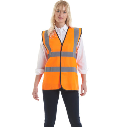 PLAIN Hi Vis Sleeveless Safety Waist Coat