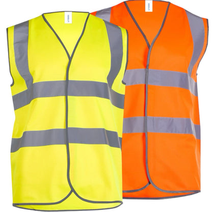 PLAIN Hi Vis Sleeveless Safety Waist Coat