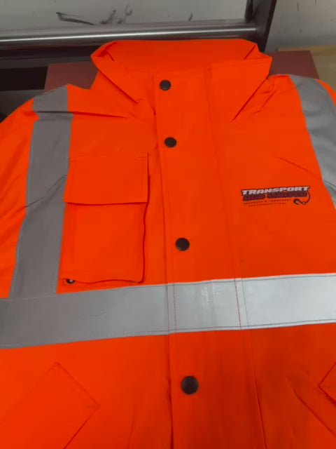 UC804 High Visibility Bomber Jacket PERSONALISED CUSTOM PRINTED