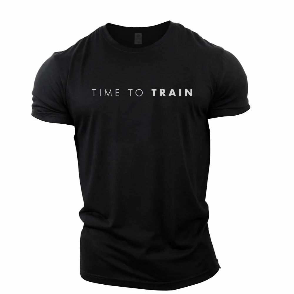 T Shirt Gym Fit Time To Train