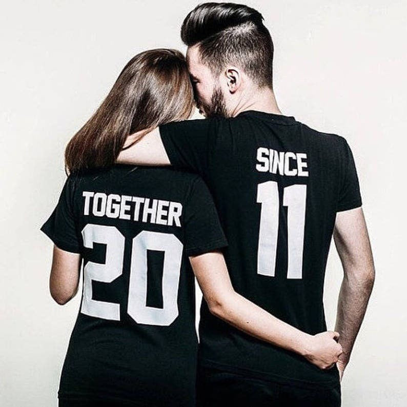 Together since shirts couple t shirt couple tees couple T shirts