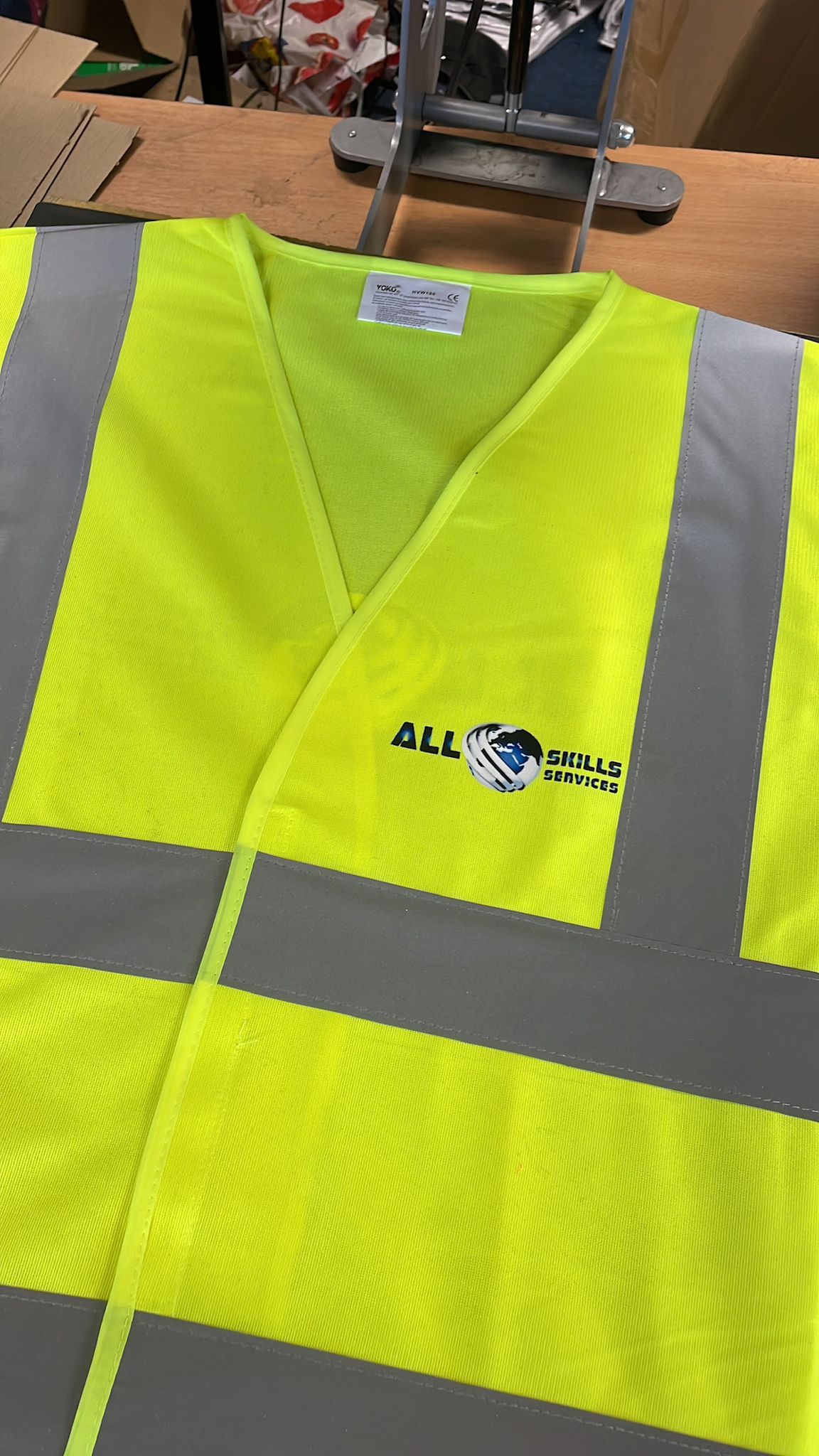 Personalised Hi vis vest