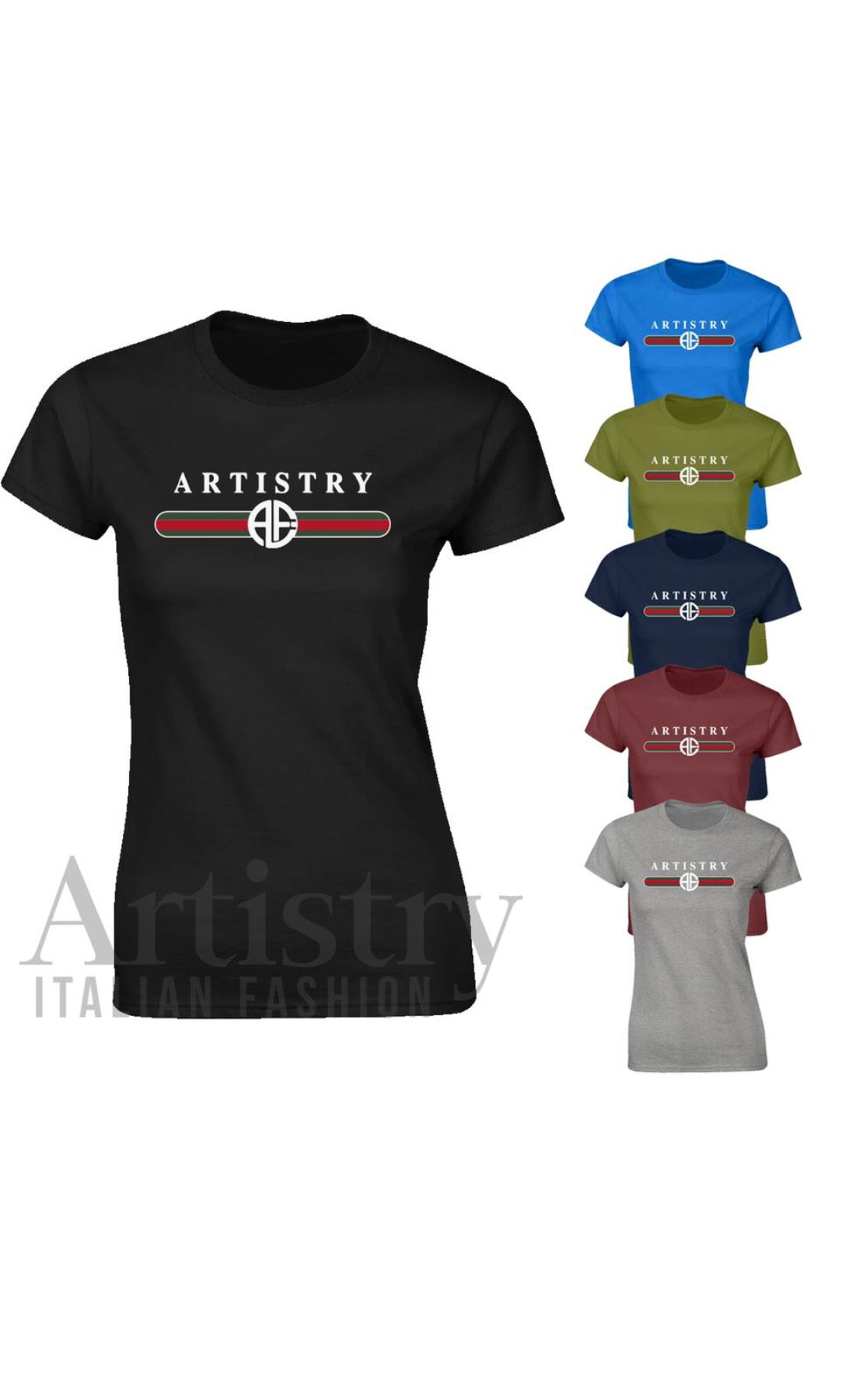 T SHIRT ARTISTRY BIG LOGO LADIES