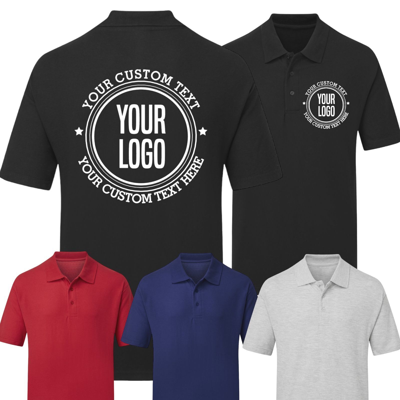 Personalised Polo Shirt – Custom Printed Polo with Your Logo or Design